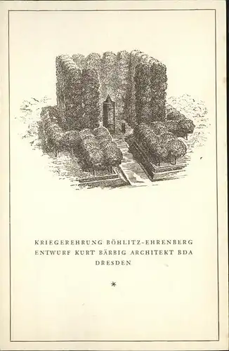 Boehlitz-Ehrenberg Kriegerehrung / Leipzig /Leipzig Stadtkreis