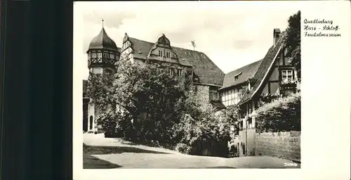 Quedlinburg Harz Schloss Feudalmuseum / Quedlinburg /Harz LKR