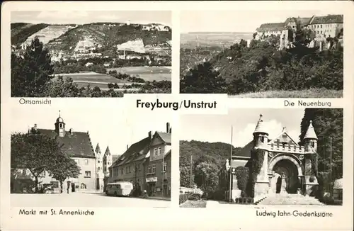 Freyburg Unstrut Neuenburg Ludwig Iahn Gedenkstaette Markt St Annen Kirche  / Freyburg Unstrut /Burgenlandkreis LKR