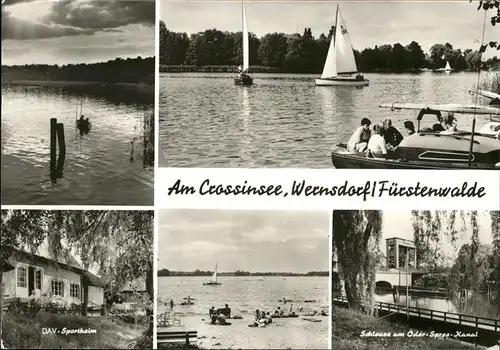 Fuerstenwalde Spree Crossinsee Wernsdorf Schiff  / Fuerstenwalde /Oder-Spree LKR