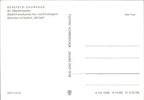 Rehefeld-Zaunhaus  / Altenberg /Saechsische Schweiz-Osterzgebirge LKR