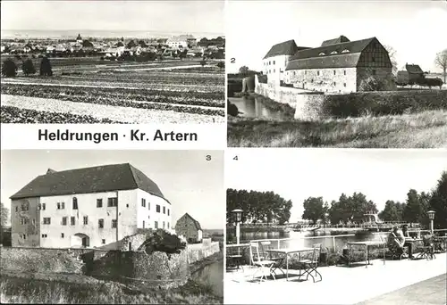 Heldrungen Wasserburg Thomas-Muentzer-Gedenkstaette Freibad / Heldrungen /Kyffhaeuserkreis LKR