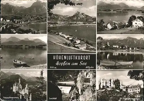 Hopfen See Lechfall Hohenschwangau Neuschwanstein / Fuessen /Ostallgaeu LKR