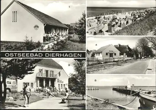Dierhagen Ostseebad Bungalow VEB FDGB Erholungsheim Ernst Moritz Arndt Strand / Dierhagen Ostseebad /Nordvorpommern LKR