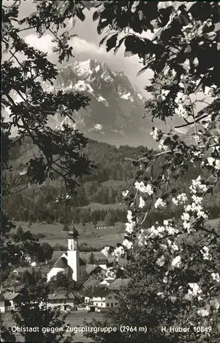 Ohlstadt Kirche Zugspitzgruppe / Ohlstadt /Garmisch-Partenkirchen LKR