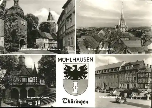 Muehlhausen Marienkirche Poppenroeder Quelle Frauentor Rabenturm /  /