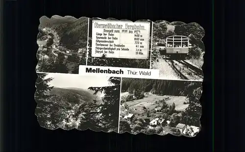 Mellenbach-Glasbach Oberweissbacher Bergbahn Thueringer Wald / Mellenbach-Glasbach /Saalfeld-Rudolstadt LKR