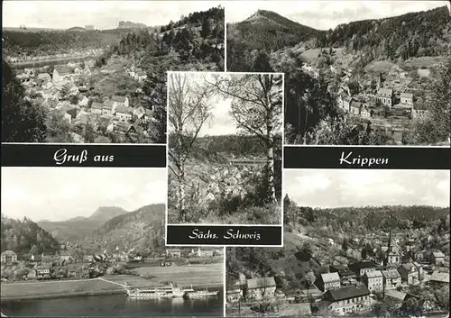 Krippen Bad Schandau Saechsische Schweiz Gesamtansicht / Bad Schandau /Saechsische Schweiz-Osterzgebirge LKR