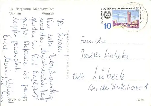 Wilthen Bergbaude Moenchswalder / Wilthen /Bautzen LKR