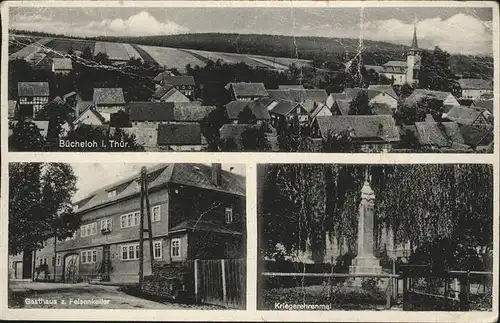 Buecheloh Felsenkeller Kriegerehrenmal / Wolfsberg /Ilm-Kreis LKR