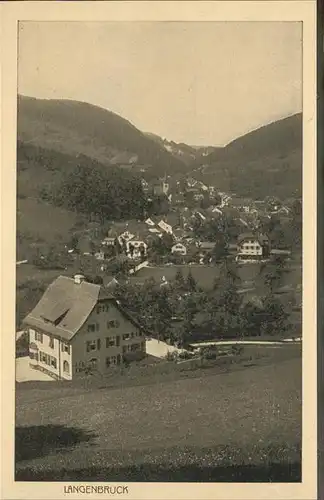 Langenbruck Panorama Kat. Langenbruck