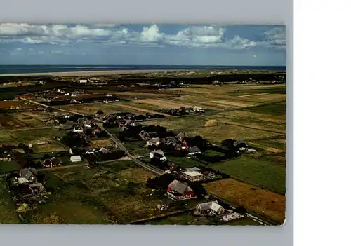 Sueddorf Amrum Nordseebad Fliegeraufnahme / Nebel /Nordfriesland LKR