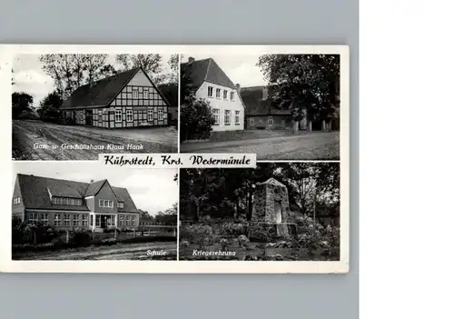 Kuehrstedt Gasthaus Hank / Kuehrstedt /Cuxhaven LKR