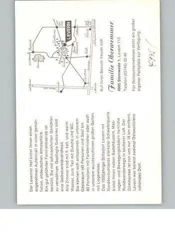 Levern Gasthaus Levernr Hof  / Stemwede /Minden-Luebbecke LKR