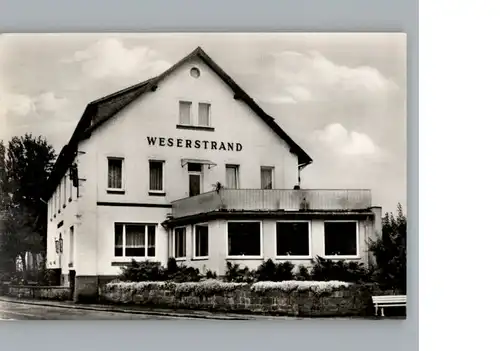 Luechtringen Gasthaus Weserstrand / Hoexter /Hoexter LKR