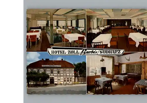 Barbis Hotel Zoll  / Bad Lauterberg im Harz /Osterode Harz LKR