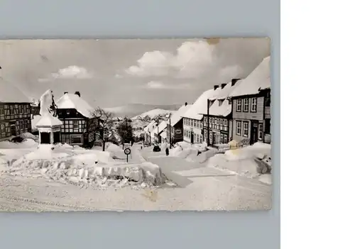 Oderbrueck Winter-Karte "Breite Strasse" / Sankt Andreasberg /Goslar LKR