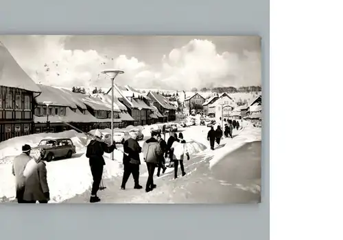 Oderbrueck Winter-Karte Schuetzenstrasse / Sankt Andreasberg /Goslar LKR