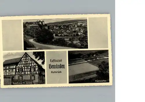 Gemuenden Wohra Gasthaus Lorenz / Gemuenden (Wohra) /Waldeck-Frankenberg LKR