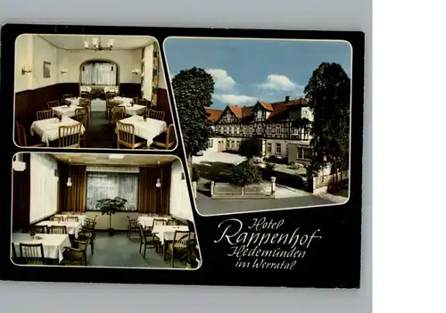 Hedemuenden Hotel Rappenhof / Hann. Muenden /Goettingen LKR
