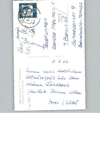 Loehlbach Fliegeraufnahme  / Haina (Kloster) /Waldeck-Frankenberg LKR