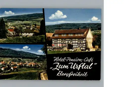 Bergfreiheit Hotel-Pension-Cafe zum Urftal  / Bad Wildungen /Waldeck-Frankenberg LKR