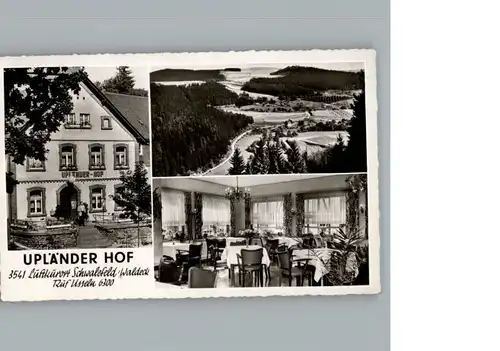 Schwalefeld Gasthaus Uplaender Hof / Willingen (Upland) /Waldeck-Frankenberg LKR