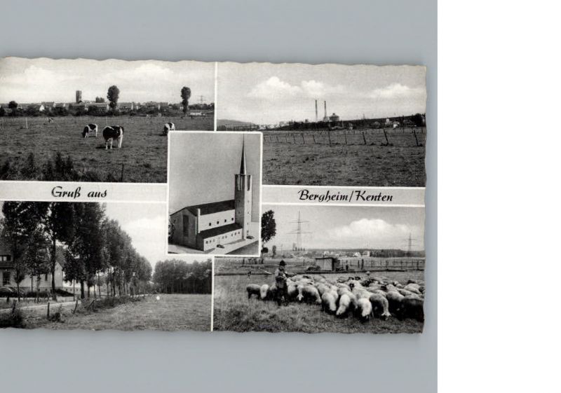 Bergheim Erft Fliegeraufnahme / Bergheim /RheinErftKreis LKR Nr