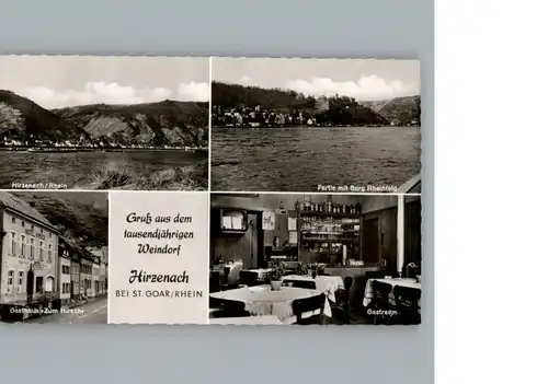 Hirzenach Gasthaus  zum Hirschen / Boppard /Rhein-Hunsrueck-Kreis LKR