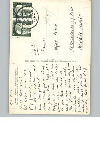Bogel Hotel zur Post  / Bogel /Rhein-Lahn-Kreis LKR