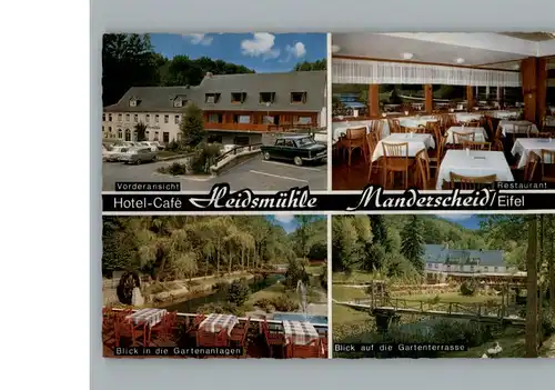 Manderscheid Eifel Hotel Cafe Heidsmuehle  / Manderscheid /Bernkastel-Wittlich LKR