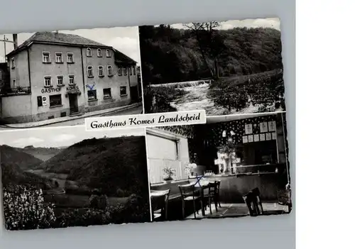 Landscheid Eifel Gasthaus Komes / Landscheid /Bernkastel-Wittlich LKR