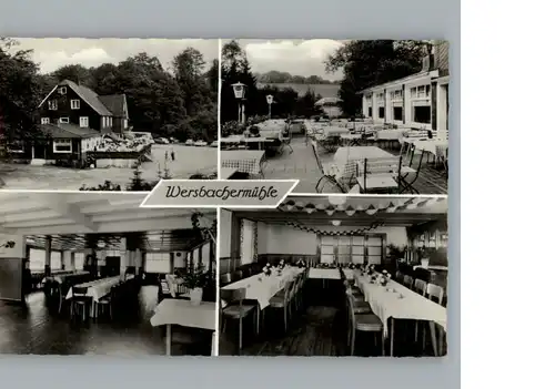 Witzhelden Cafe, Restaurant Wersbachermuehle / Leichlingen (Rheinland) /Rheinisch-Bergischer Kreis LKR