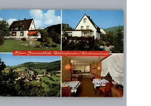 Duedinghausen Pension Haus Sonnenblick / Medebach /Hochsauerlandkreis LKR