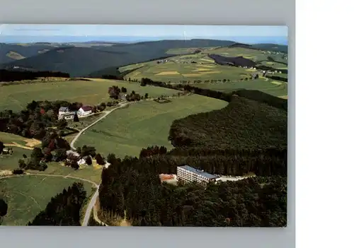 Hoheleye Fliegeraufnahme, Berghotel, Sanatorium / Winterberg /Hochsauerlandkreis LKR