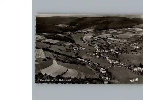 Falken-Gesaess Fliegeraufnahme / Beerfelden /Odenwaldkreis LKR