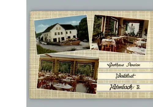 Heimbach Bad Schwalbach Gasthaus, Pension Waldlust / Bad Schwalbach /Rheingau-Taunus-Kreis LKR