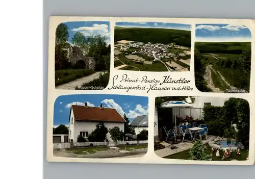 Schlangenbad Taunus Pension Kuenstler / Schlangenbad /Rheingau-Taunus-Kreis LKR