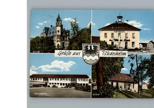 Buedesheim Hessen Neue Schule Kirche Schloss Rathaus / Schoeneck /Main-Kinzig-Kreis LKR