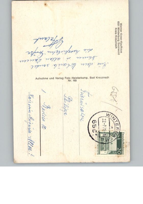 Winterburg / Winterburg /Bad Kreuznach LKR Nr. k133618 oldthing