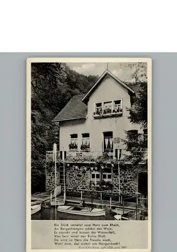 Trechtingshausen Restaurant Letzte Muehle / Trechtingshausen /Mainz-Bingen LKR