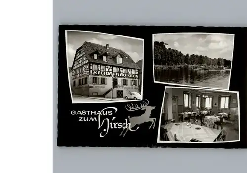 Neckarelz Gasthaus Zum Hirsch / Mosbach /Neckar-Odenwald-Kreis LKR