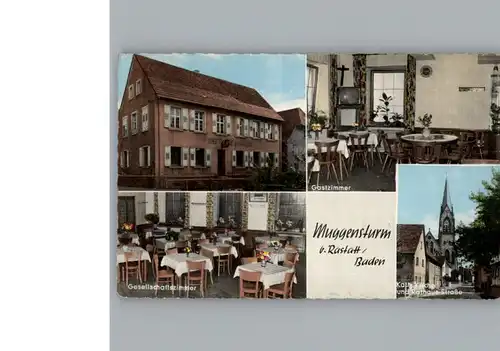 Muggensturm Gasthaus Adler, Rathaus-Strasse / Muggensturm /Rastatt LKR