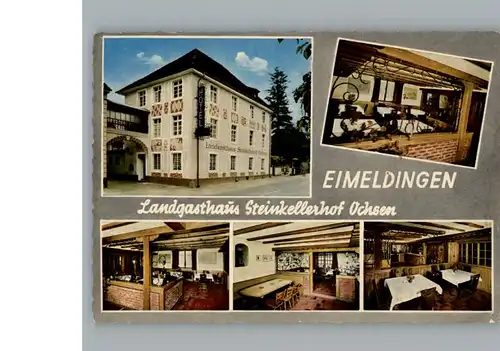 Eimeldingen Gasthaus Steinkellerhof Ochsen / Eimeldingen /Loerrach LKR