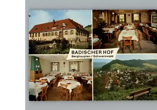 Berghaupten Gasthaus Badischer Hof / Berghaupten /Ortenaukreis LKR