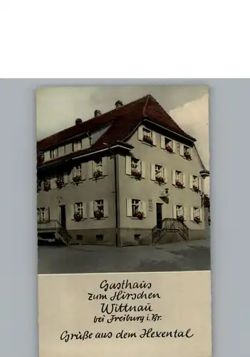 Wittnau Breisgau Gasthaus zum Hirschen / Wittnau /Breisgau-Hochschwarzwald LKR