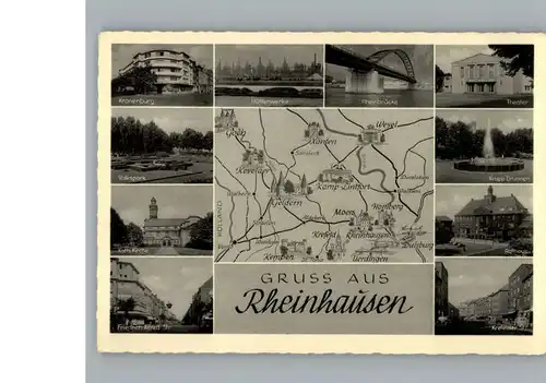 Rheinhausen Duisburg Krefelder Strasse Friedrich-Alfred-Strasse Huettenwerke / Duisburg /Duisburg Stadtkreis