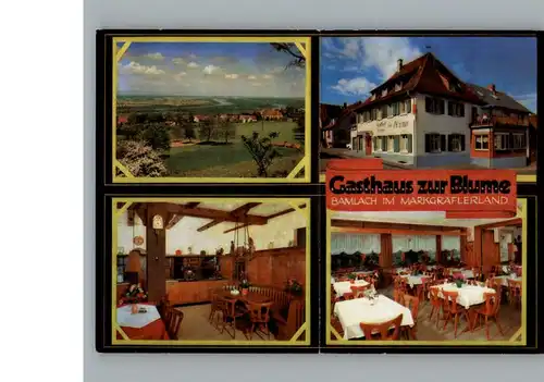 Bamlach Gasthaus zur Blume / Bad Bellingen /Loerrach LKR