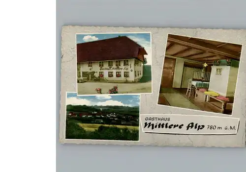 Bettmaringen Gasthaus Mittlere Alp / Stuehlingen /Waldshut LKR