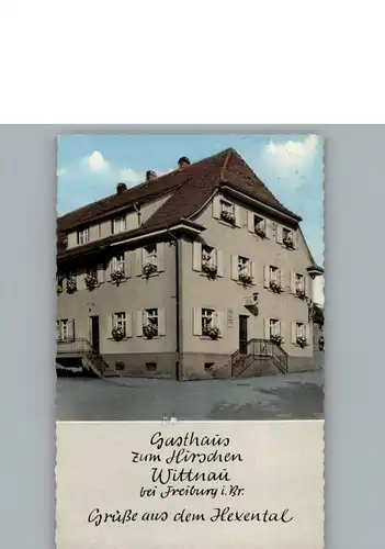 Wittnau Breisgau Gasthaus zum Hirschen  / Wittnau /Breisgau-Hochschwarzwald LKR